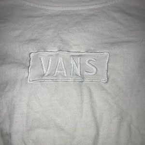 VANS white on white tee